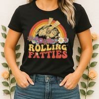 Fat Kitten Cat Rolling Fatties Cute Kitty Owner Women's T-Shirt thumb 2