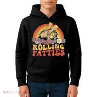 Fat Kitten Cat Rolling Fatties Cute Kitty Owner Kids Hoodie thumb 4