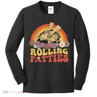 Fat Kitten Cat Rolling Fatties Cute Kitty Owner Kids Long Sleeve Shirt thumb 0