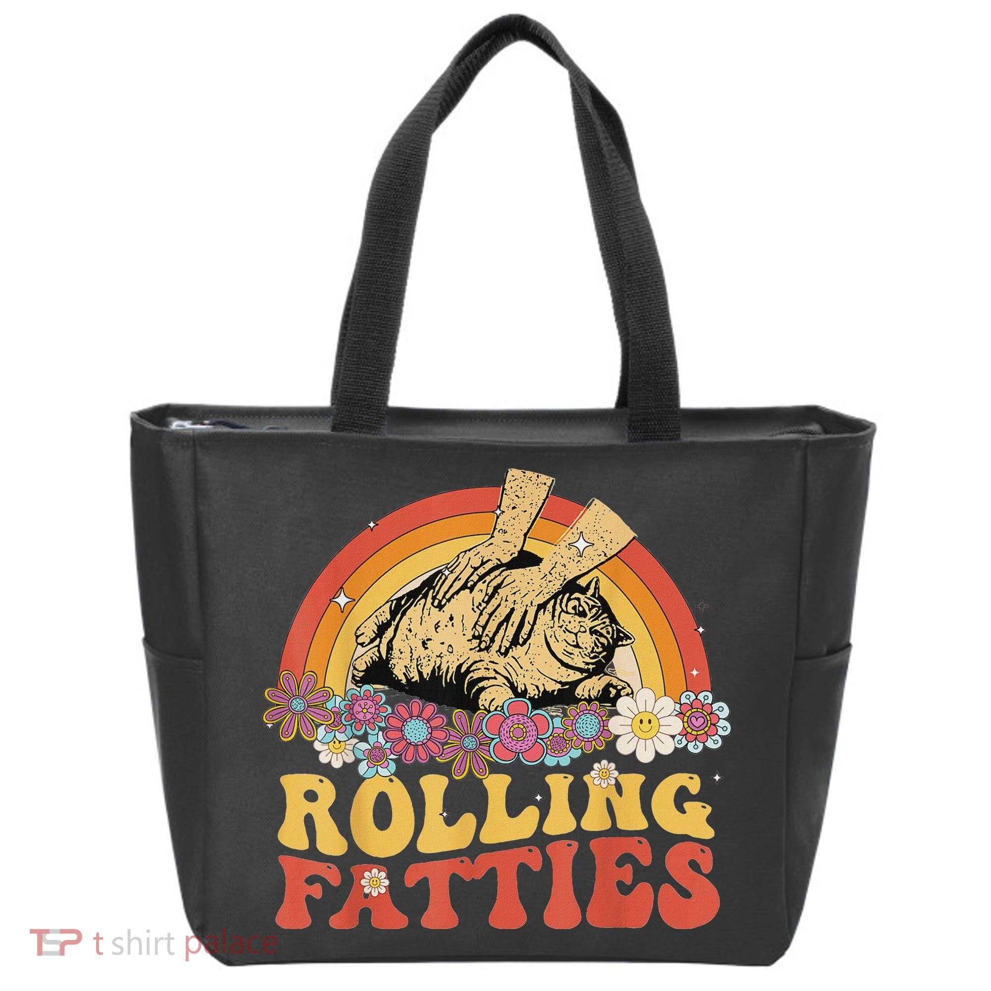 Fat Kitten Cat Rolling Fatties Cute Kitty Owner Tote Bag