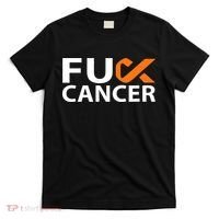 Fuck Kidney Cancer FU FU Orange Ribbon Cancer Awareness T-Shirt thumb 0