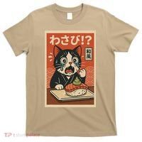 Fuuny Kawaii Cat Crying Over Wasabi Gift For Cat Lovers T-Shirt thumb 0
