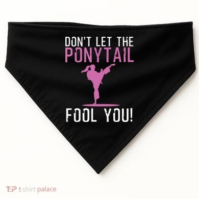 Funny Karate Design For Karate Kick Martial Art USA-Made Doggie Bandana