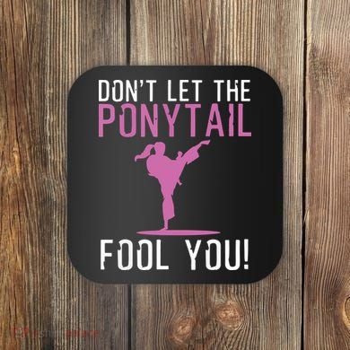 Funny Karate Design For Karate Kick Martial Art Coaster