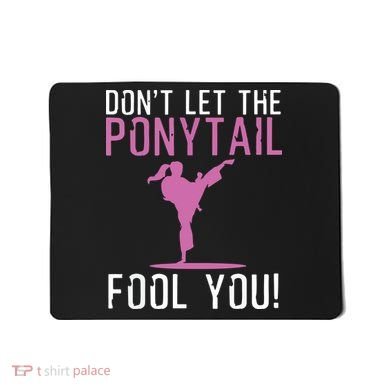 Funny Karate Design For Karate Kick Martial Art Mousepad