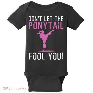 Funny Karate Design For Karate Kick Martial Art Baby Bodysuit