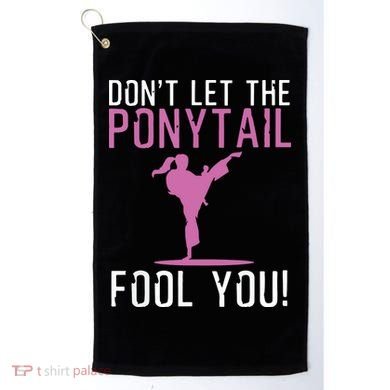 Funny Karate Design For Karate Kick Martial Art Golf Towel
