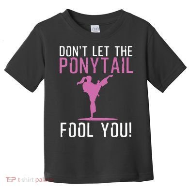 Funny Karate Design For Karate Kick Martial Art Toddler T-Shirt