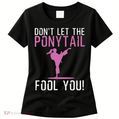 Funny Karate Design For Karate Kick Martial Art Women's T-Shirt