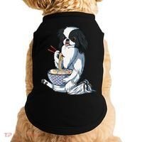 Funny Kawaii Dog Eats Ramen Noodles Japanese Chin Doggie Tank thumb 0