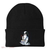 Funny Kawaii Dog Eats Ramen Noodles Japanese Chin Beanie thumb 0