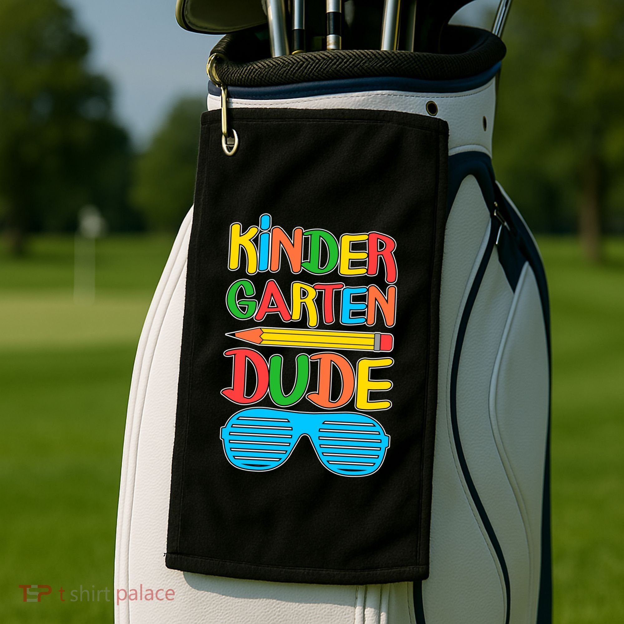 Funny Kindergarten Dude Golf Towel
