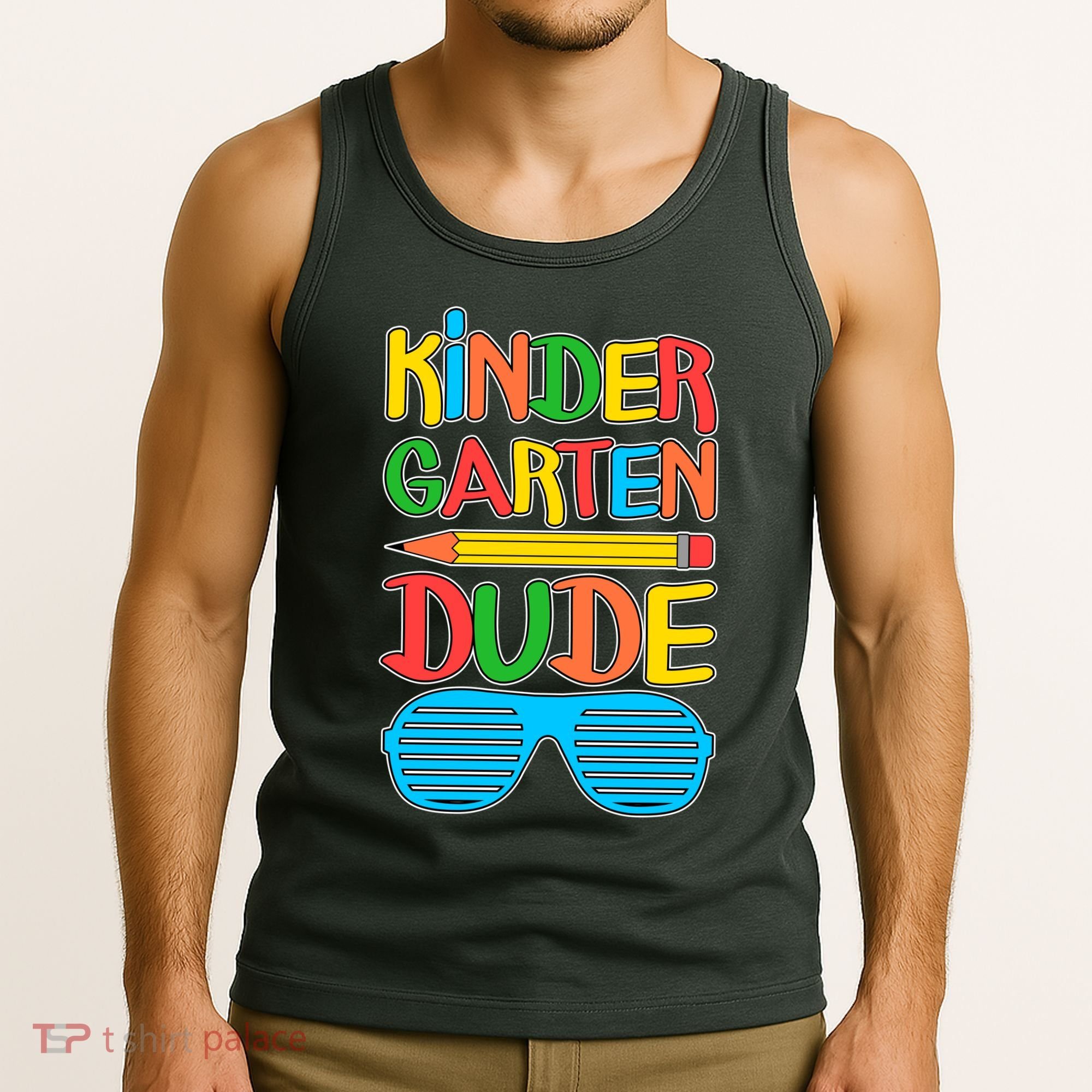 Funny Kindergarten Dude Tank Top