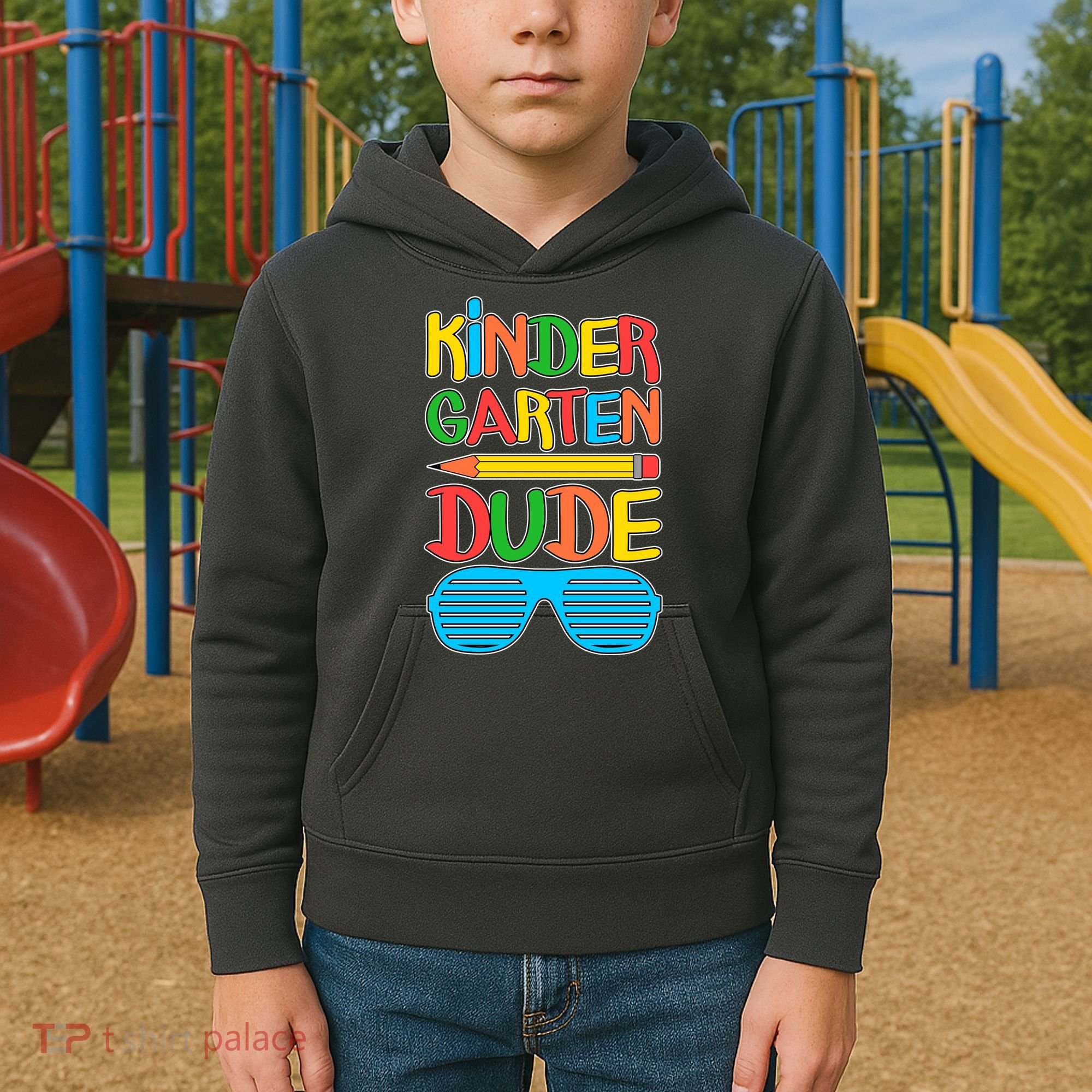 Funny Kindergarten Dude Kids Hoodie