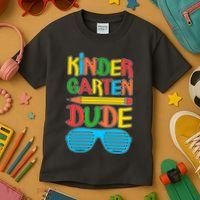 Funny Kindergarten Dude Kids T-Shirt thumb 3