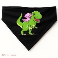 Funny Kawaii  Dino Dinosaur Axolotl Lover USA-Made Doggie Bandana thumb 0
