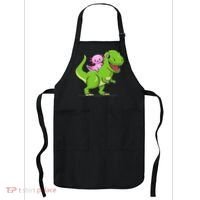 Funny Kawaii  Dino Dinosaur Axolotl Lover Apron thumb 0
