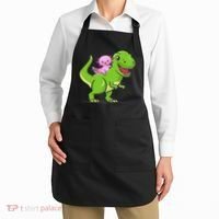 Funny Kawaii  Dino Dinosaur Axolotl Lover Apron thumb 2