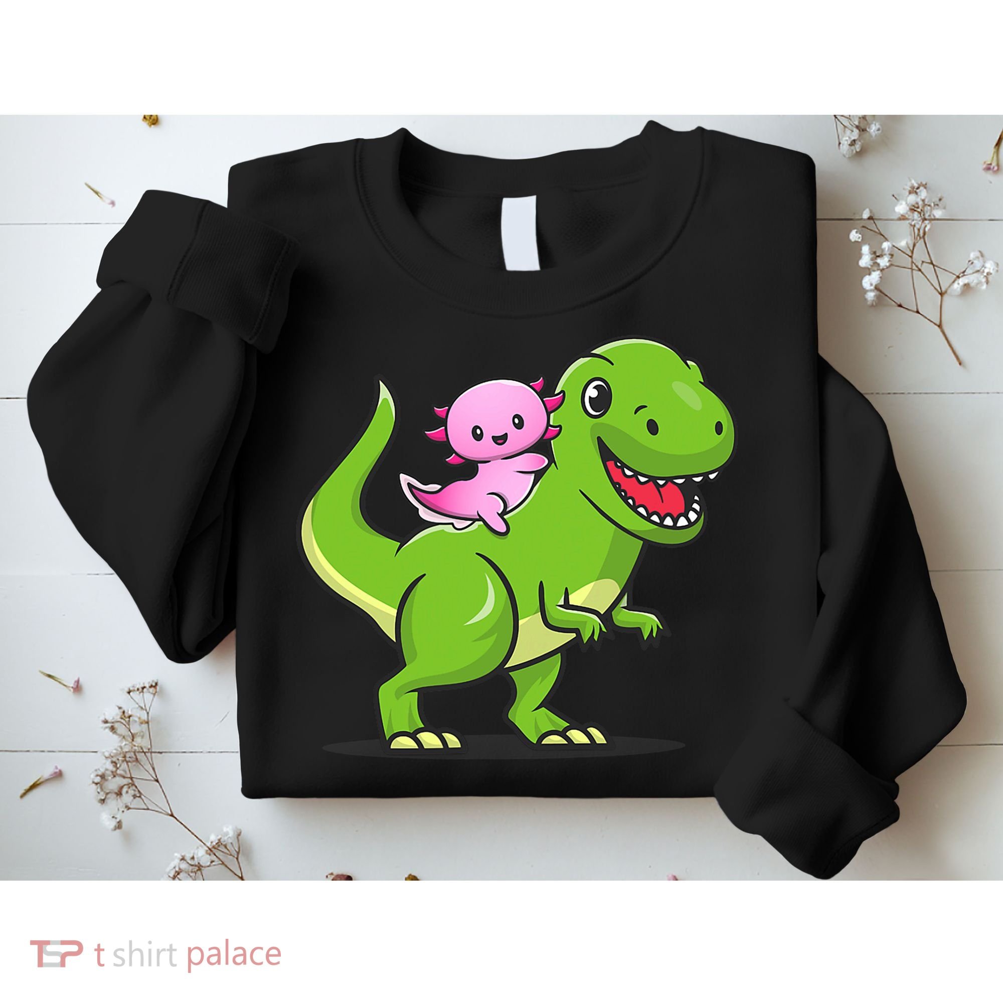 Funny Kawaii  Dino Dinosaur Axolotl Lover Sweatshirt