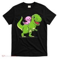 Funny Kawaii  Dino Dinosaur Axolotl Lover T-Shirt thumb 0