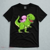 Funny Kawaii  Dino Dinosaur Axolotl Lover T-Shirt thumb 5