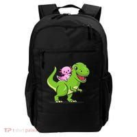 Funny Kawaii  Dino Dinosaur Axolotl Lover Backpack thumb 0