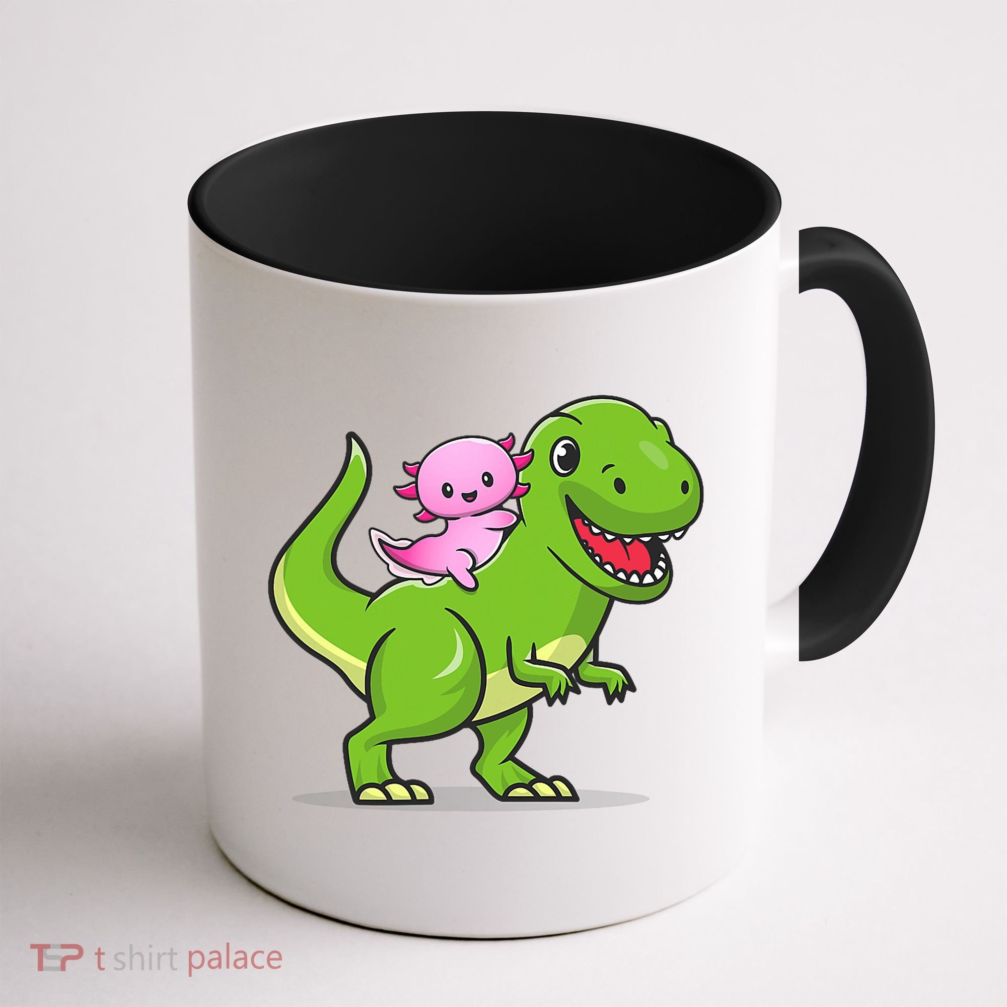 Funny Kawaii  Dino Dinosaur Axolotl Lover Coffee Mug