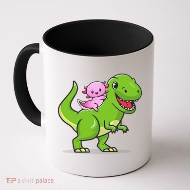 Funny Kawaii  Dino Dinosaur Axolotl Lover Coffee Mug