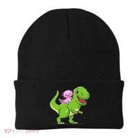 Funny Kawaii  Dino Dinosaur Axolotl Lover Beanie thumb 0