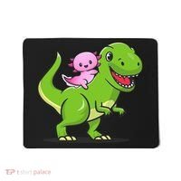 Funny Kawaii  Dino Dinosaur Axolotl Lover Mousepad thumb 0
