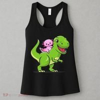 Funny Kawaii  Dino Dinosaur Axolotl Lover Women's Tank Top thumb 3