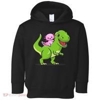 Funny Kawaii  Dino Dinosaur Axolotl Lover Toddler Hoodie thumb 0