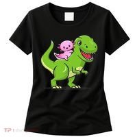 Funny Kawaii  Dino Dinosaur Axolotl Lover Women's T-Shirt thumb 0