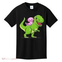Funny Kawaii  Dino Dinosaur Axolotl Lover Kids T-Shirt thumb 0