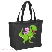 Funny Kawaii  Dino Dinosaur Axolotl Lover Tote Bag thumb 2