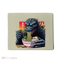Funny Kaiju Eating Ramen Japanese Monster Lover Birthday Mousepad thumb 0