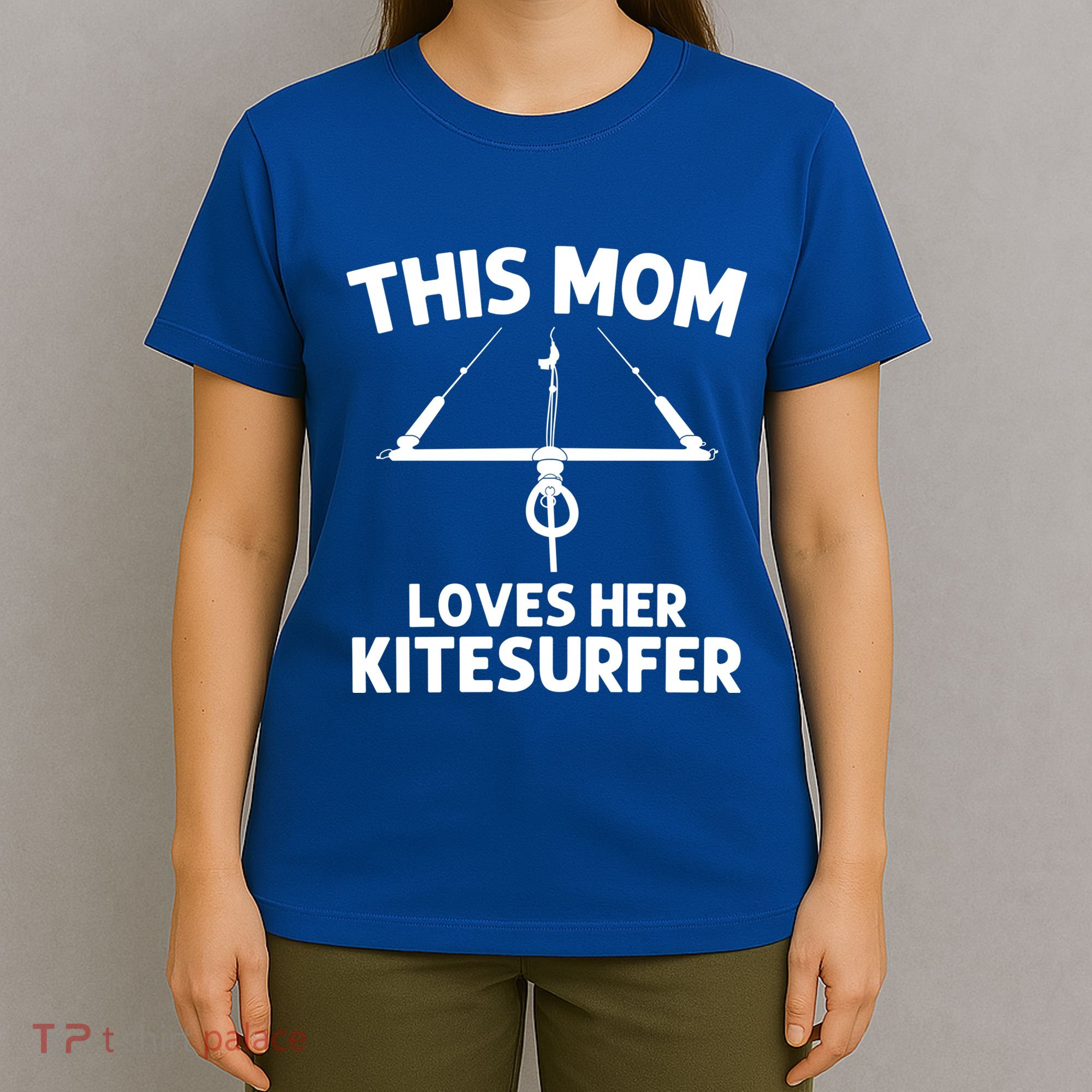 Funny Kitesurfing For Mom Mother Kiteboarding Kite Surfing Gift T-Shirt