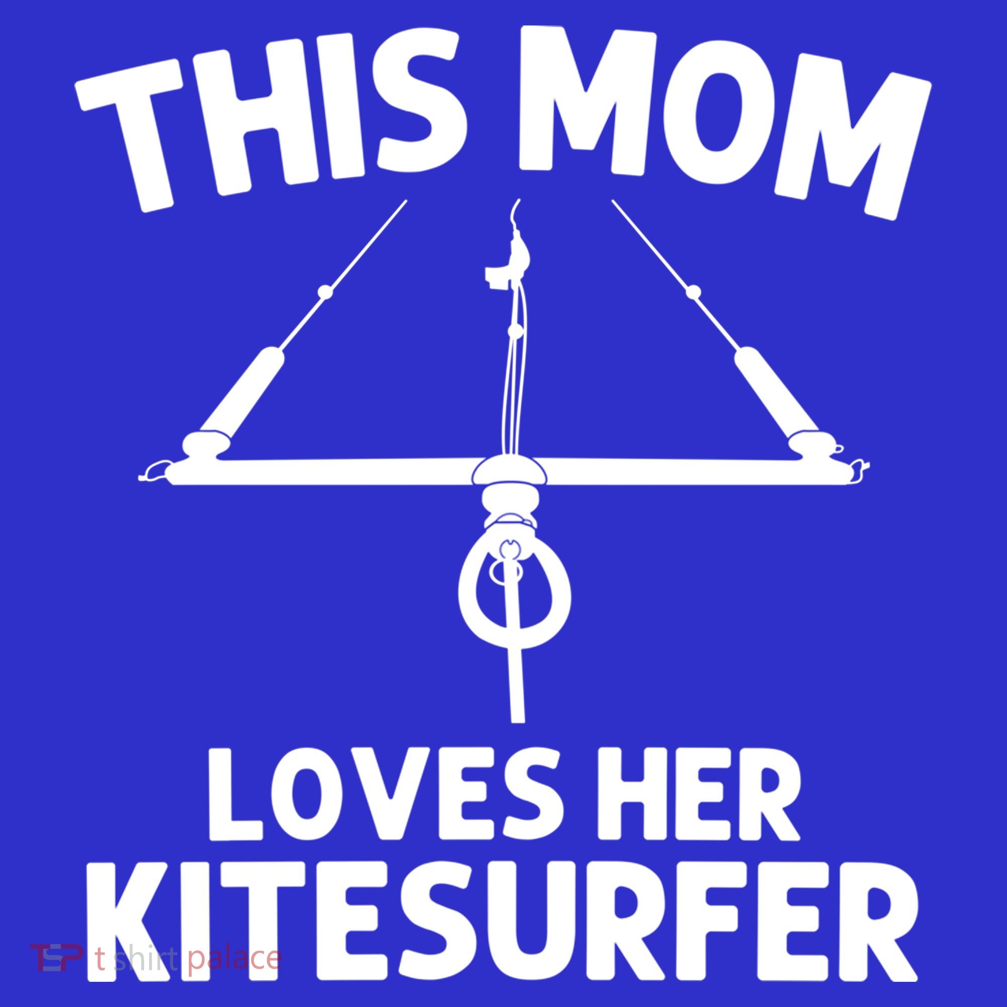 Funny Kitesurfing For Mom Mother Kiteboarding Kite Surfing Gift Polo