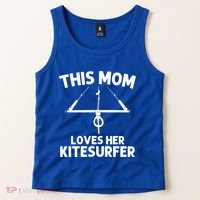 Funny Kitesurfing For Mom Mother Kiteboarding Kite Surfing Gift Tank Top thumb 2
