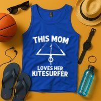 Funny Kitesurfing For Mom Mother Kiteboarding Kite Surfing Gift Tank Top thumb 4