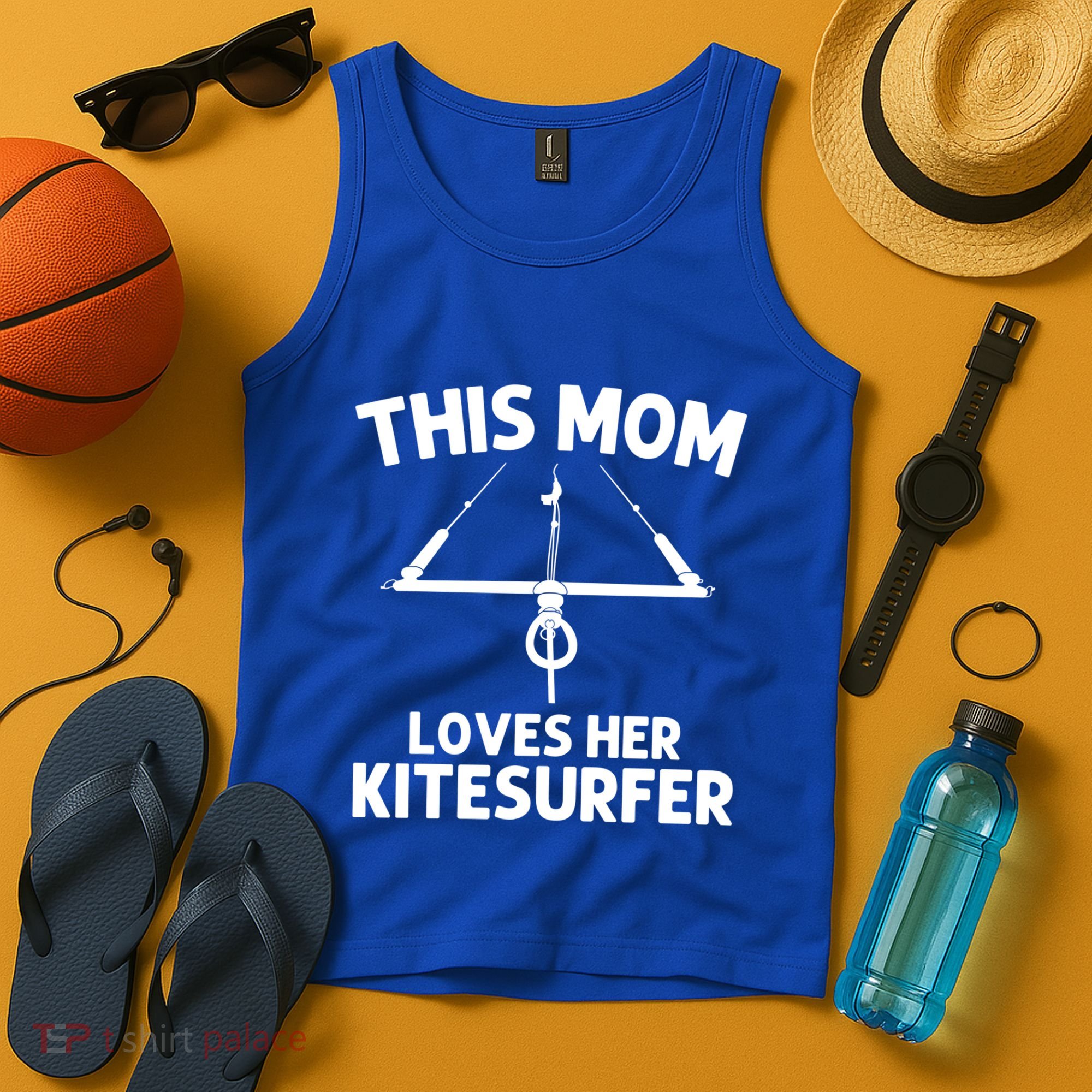 Funny Kitesurfing For Mom Mother Kiteboarding Kite Surfing Gift Tank Top