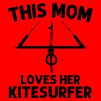 Funny Kitesurfing For Mom Mother Kiteboarding Kite Surfing Gift Santa Hat thumb 1