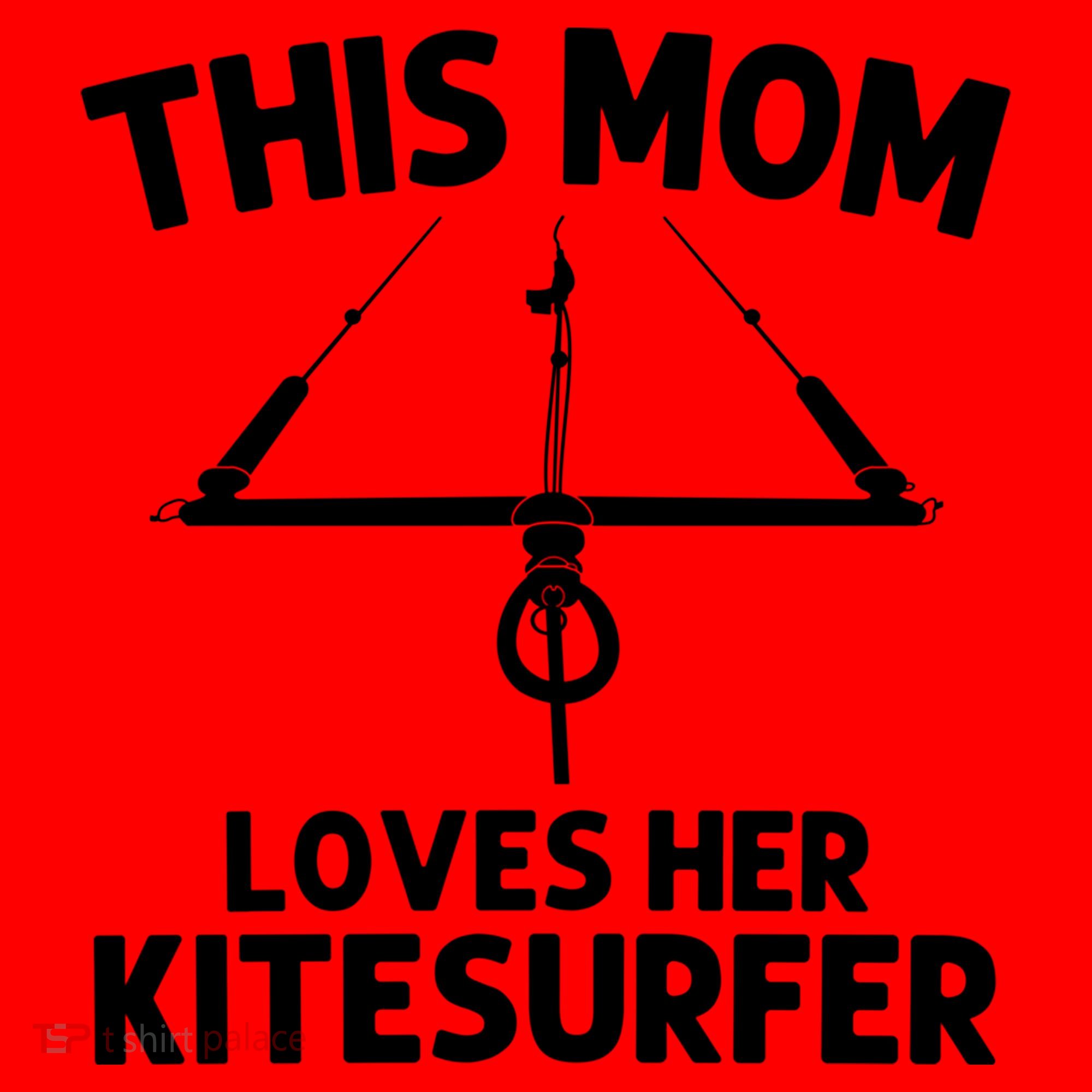 Funny Kitesurfing For Mom Mother Kiteboarding Kite Surfing Gift Santa Hat