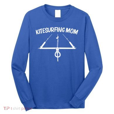 Funny Kitesurfing For Mom Mother Kiteboarding Kite Surfing Gift Long Sleeve Shirt