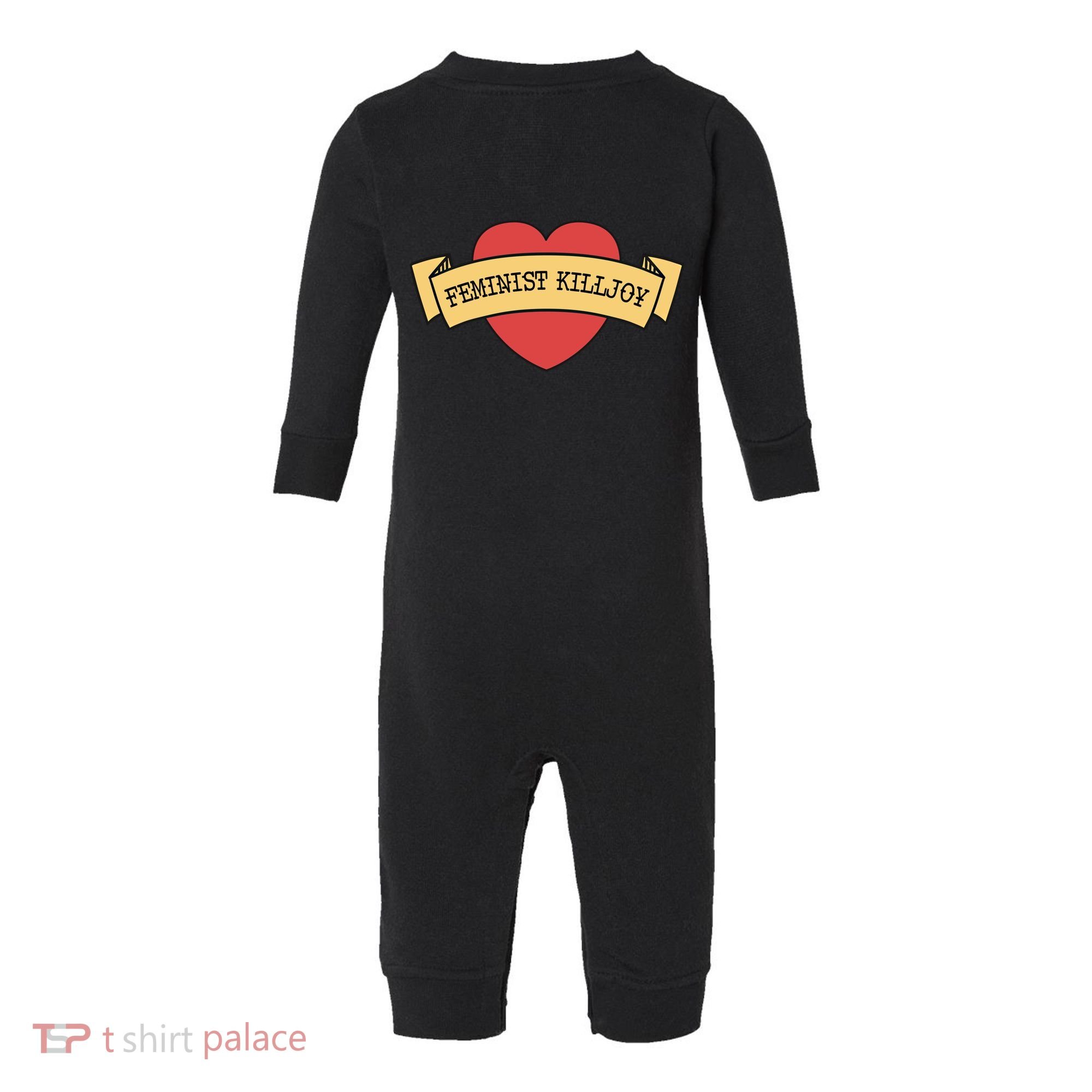 Feminist Killjoy Feminism Strong Empowert Heart Gift Infant Fleece One Piece