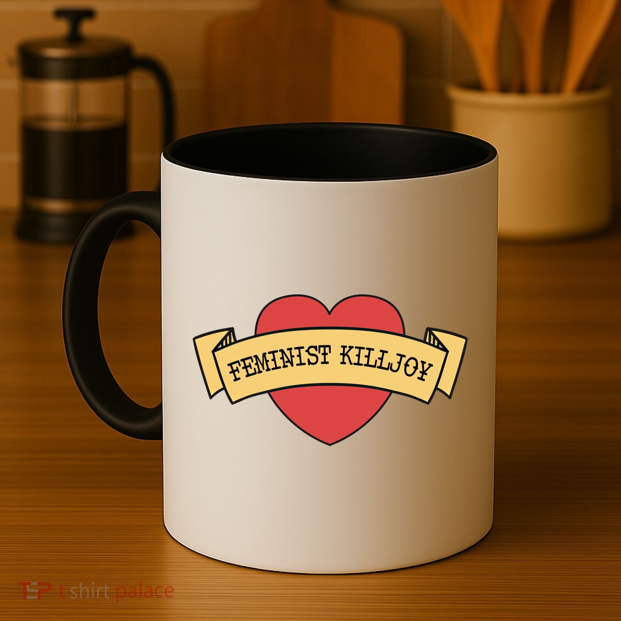 Feminist Killjoy Feminism Strong Empowert Heart Gift Coffee Mug