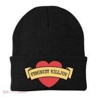 Feminist Killjoy Feminism Strong Empowert Heart Gift Beanie thumb 0