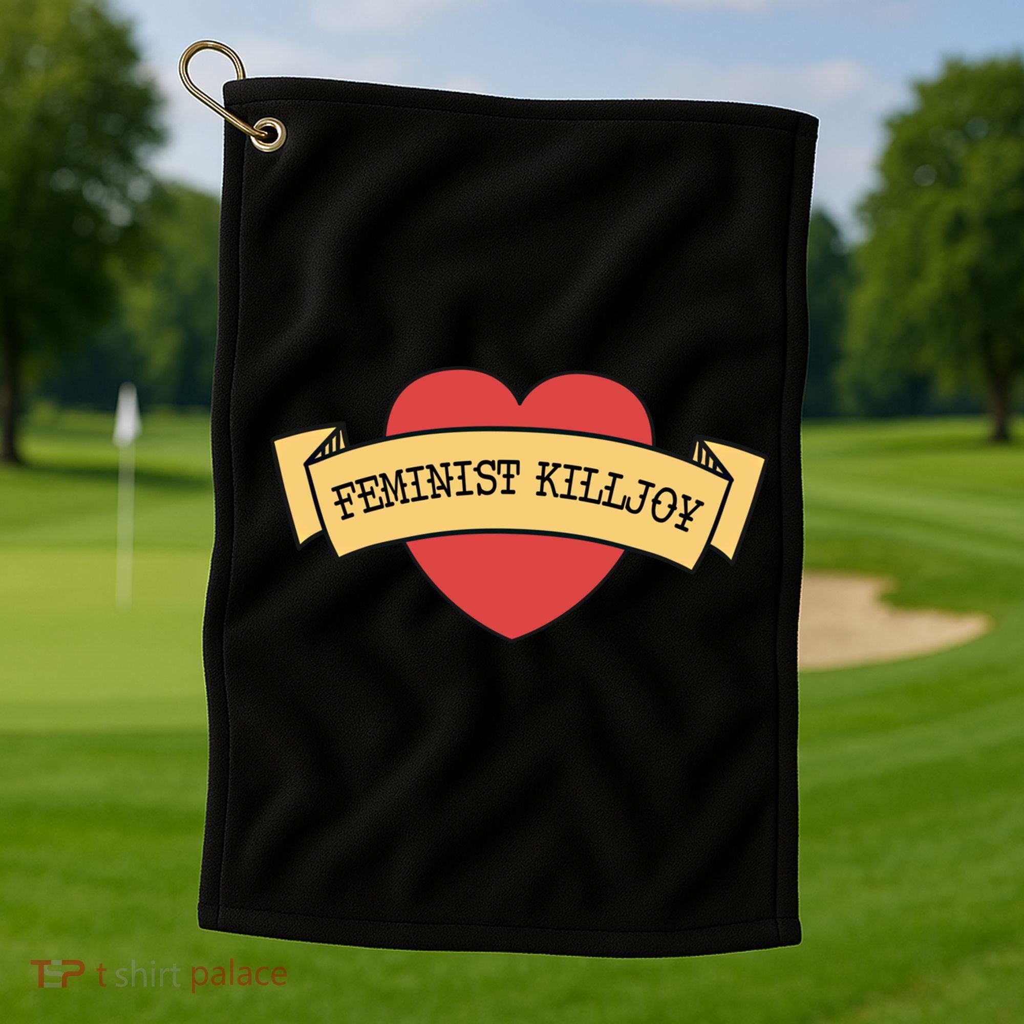 Feminist Killjoy Feminism Strong Empowert Heart Gift Golf Towel