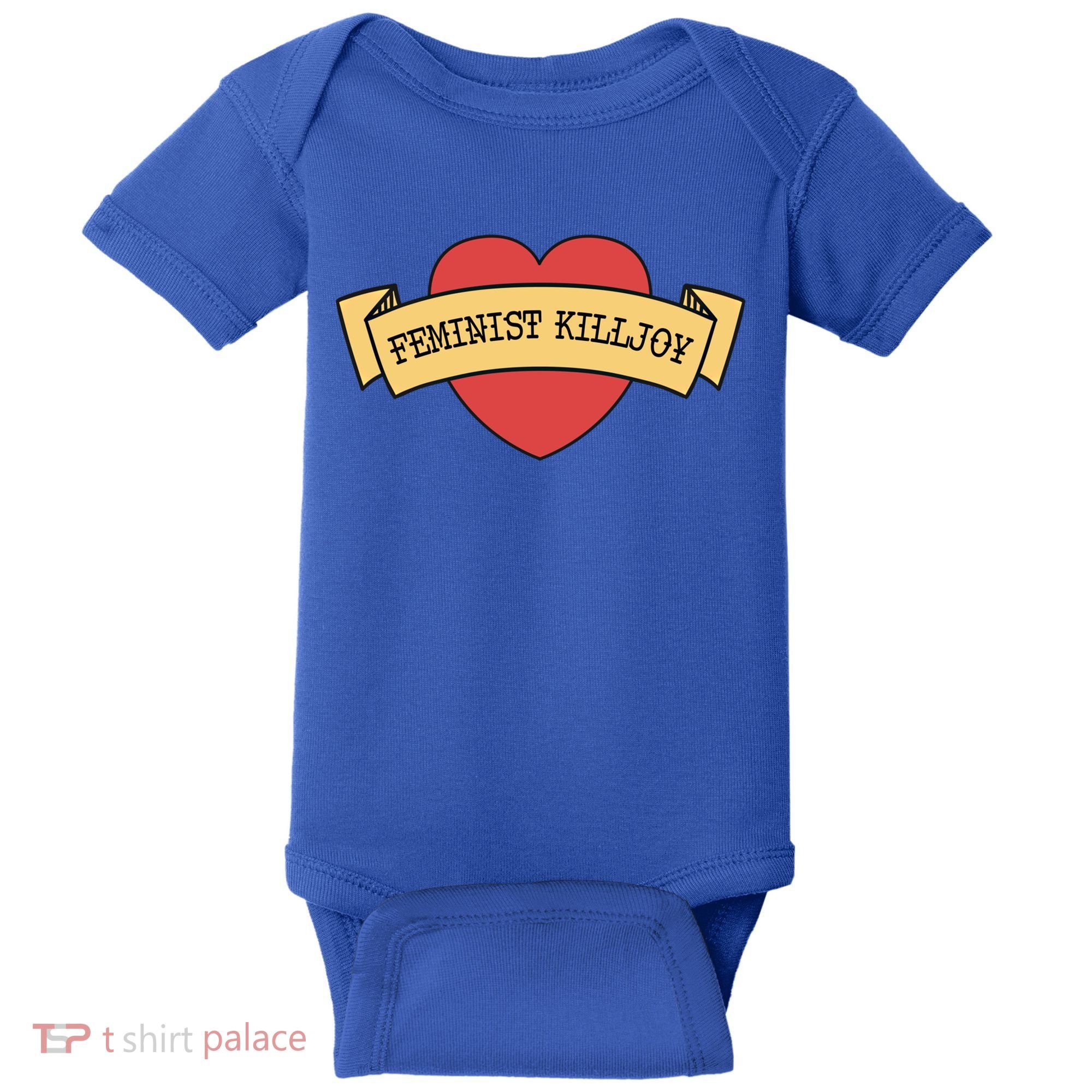 Feminist Killjoy Feminism Strong Empowert Heart Gift Baby Bodysuit