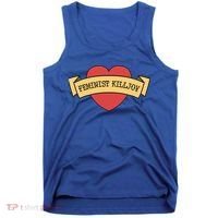 Feminist Killjoy Feminism Strong Empowert Heart Gift Tank Top thumb 0